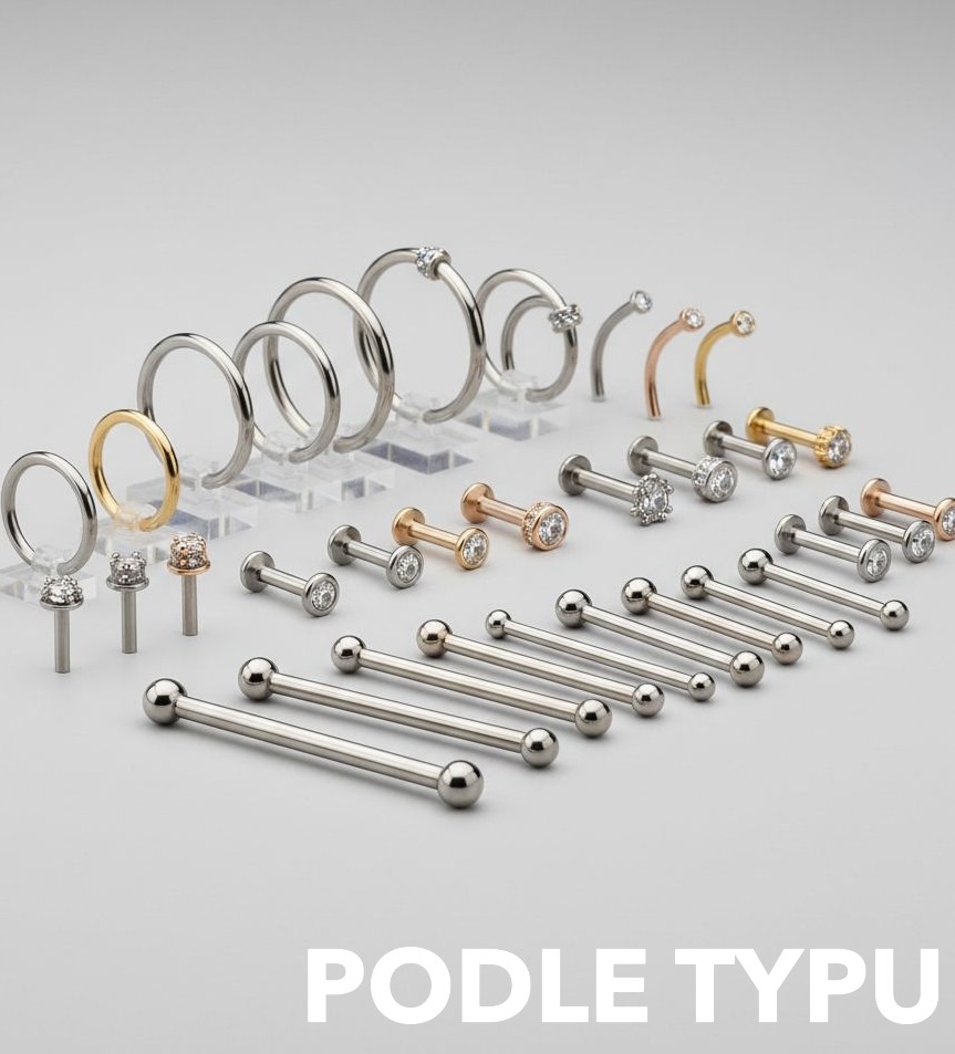 Piercing podle typu