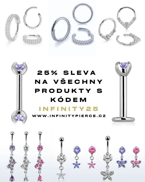 Sleva na piercing