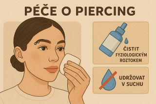 Péče o piercing a hojení