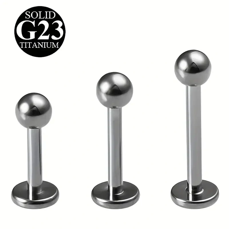 Titanový labret s kuličkou – G23 (1,2 mm)