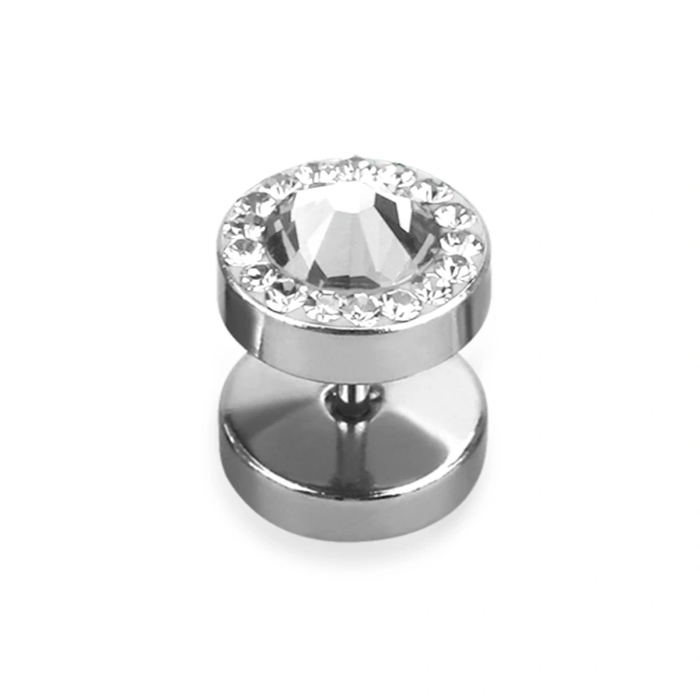 Falešný plug z chirurgické oceli s krystaly Swarovski IPGC InfinityPierce