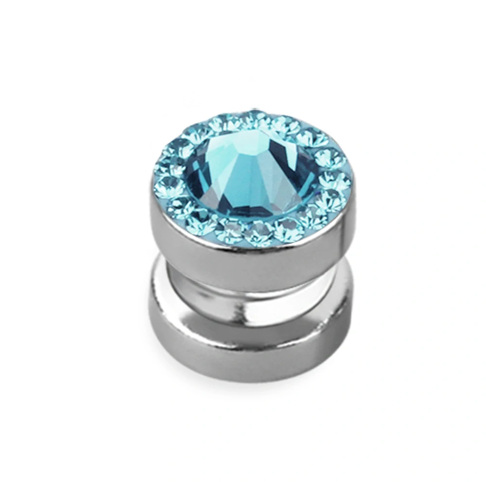 Magnetický piercing s krystalem Swarovski | Chirurgická ocel 316L