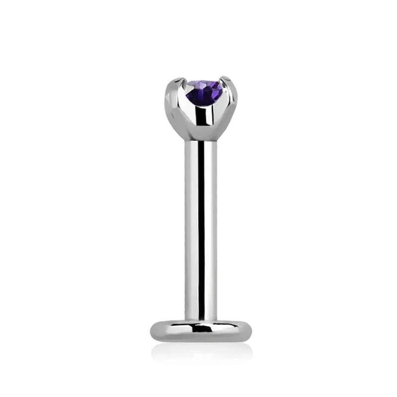Labret se zirkonem