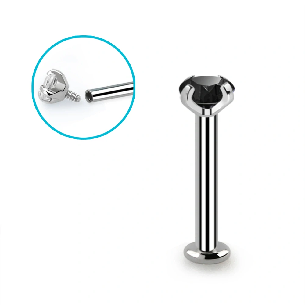 Labret se zirkonem různých délek TLBCZIN InfinityPierce