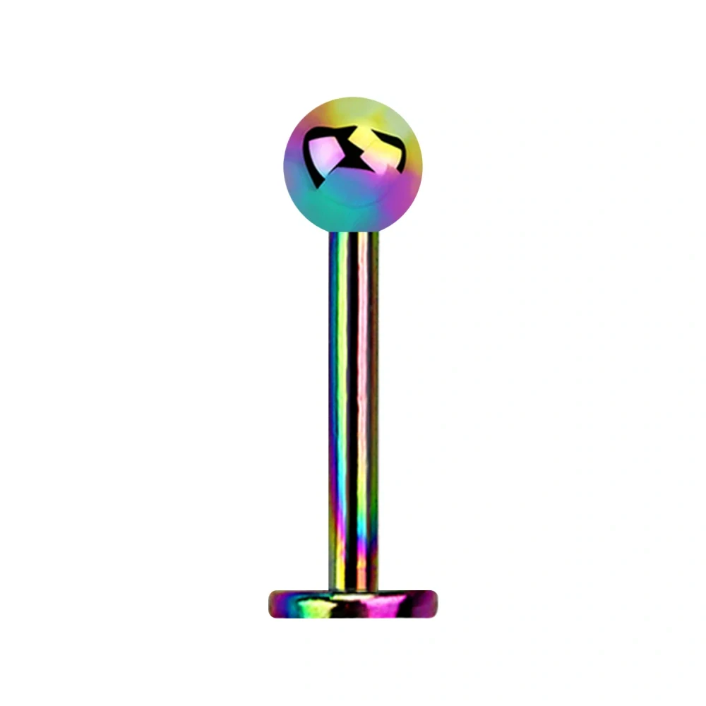 Duhový labret s kuličkou 6 mm