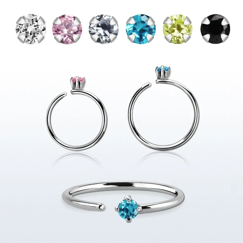 Kroužek různých průměrů s krystalem SELZ20 InfinityPierce