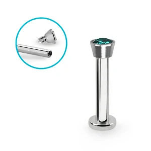 Labret se zirkonem různých barev a délek