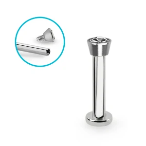 Labret se zirkonem různých barev a délek