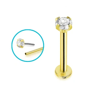 Titanový labret – různé velikosti, barvy a délky