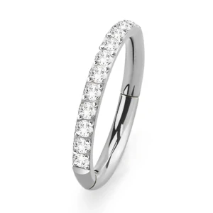 Kroužek z titanu G23 s krystaly