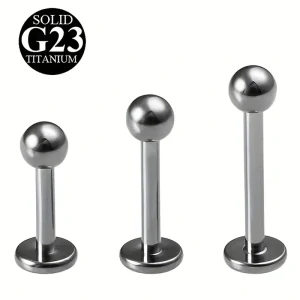 Titanový labret s kuličkou – G23 (1,2 mm) - MOONFLAMELA11 InfinityPierce