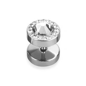 Falešný plug z chirurgické oceli s krystaly Swarovski IPGC InfinityPierce