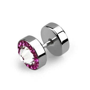Plug do ucha s krystaly Swarovski IPGCB InfinityPierce