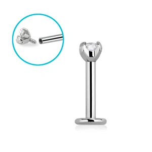 Labret se zirkonem