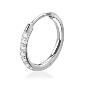 Otevírací kroužek v různých barvách se zirkony ER276 InfinityPierce