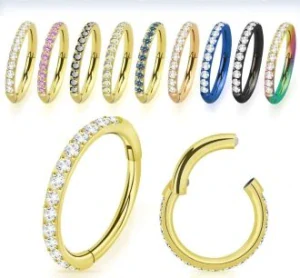 Barevný kroužek se zirkony SGTSH10 InfinityPierce