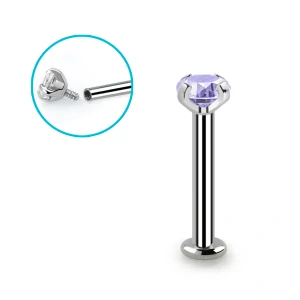 Labret se zirkonem různých délek TLBCZIN InfinityPierce