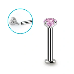 Labret se zirkonem různých délek TLBCZIN InfinityPierce