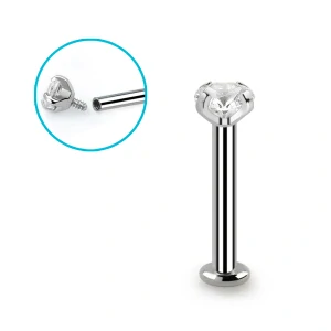 Labret se zirkonem různých délek