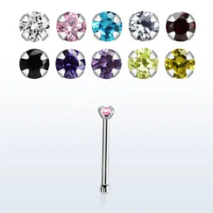 Piercing do nosu s kamínkem SNBZR15 InfinityPierce