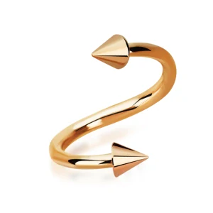 Zlatá spirála s kužely v různých délkách