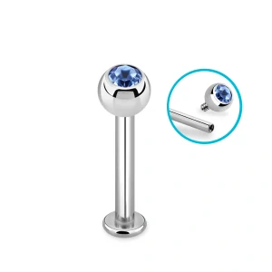 Labret s krystalem různých délek a barev TLBJBIN3 InfinityPierce