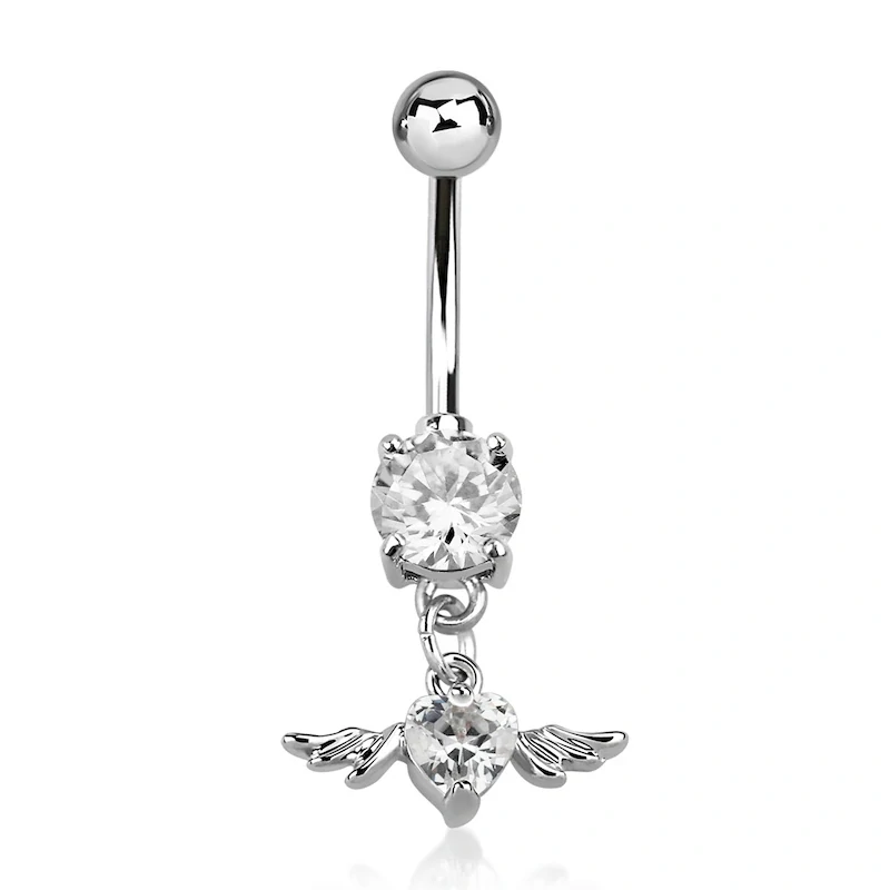 Banán do pupíku s křídly v různých barvách a kuličkou