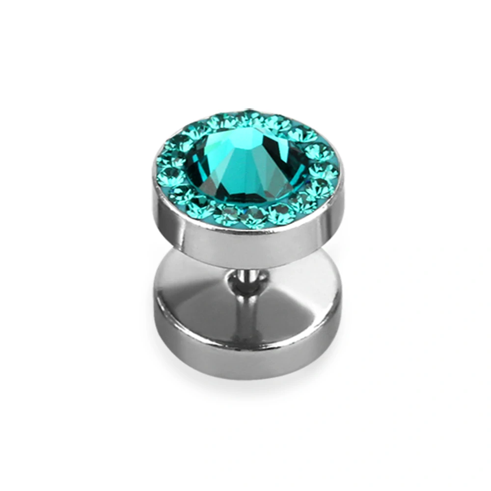 Falešný plug z chirurgické oceli s krystaly Swarovski IPGC InfinityPierce