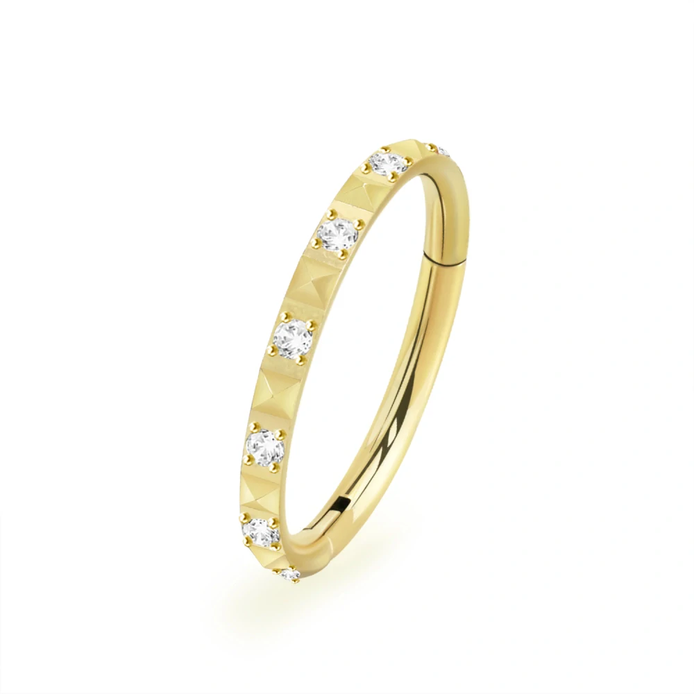 Barevný kroužek prokládaný krystaly SGSH44T InfinityPierce