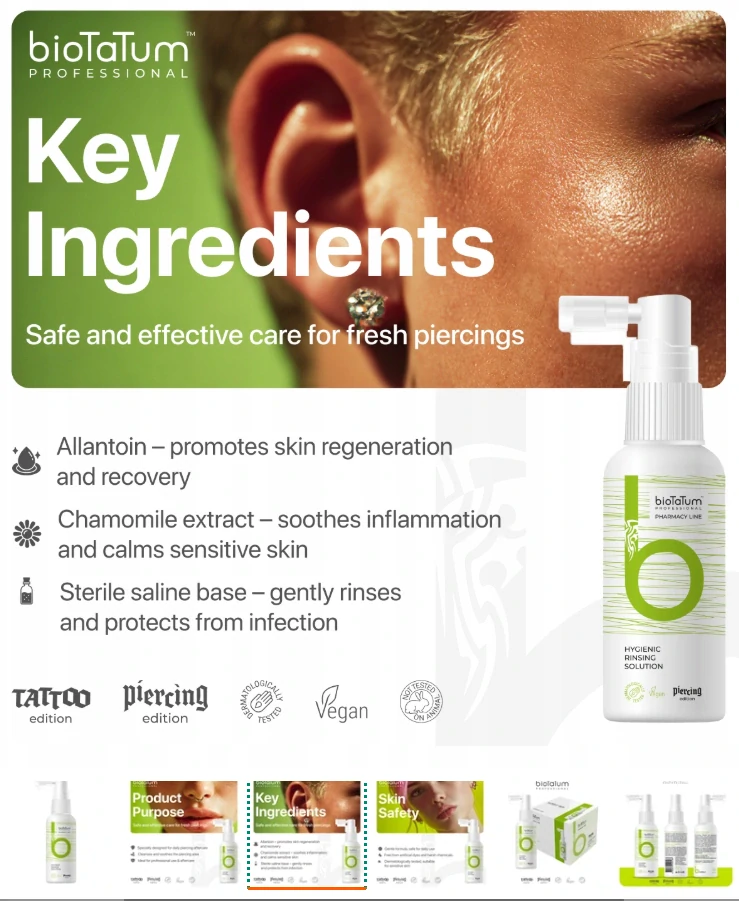 Sprej pro péči o piercing green - SPRAYGR InfinityPierce