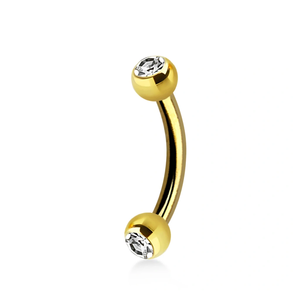 Banán s kamínkem po obou stranách v různých barvách tyčinky BNETJB25 InfinityPierce