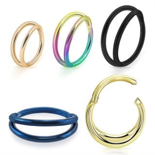 Barevný kroužek dvojitý různých délek a barev SGSH32T InfinityPierce